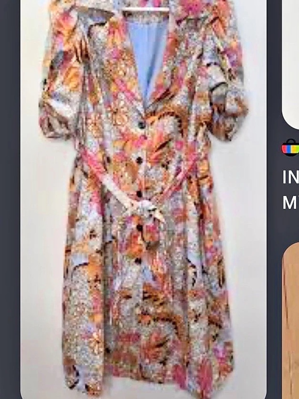 INC International Concepts Floral Midi Dress in Pink